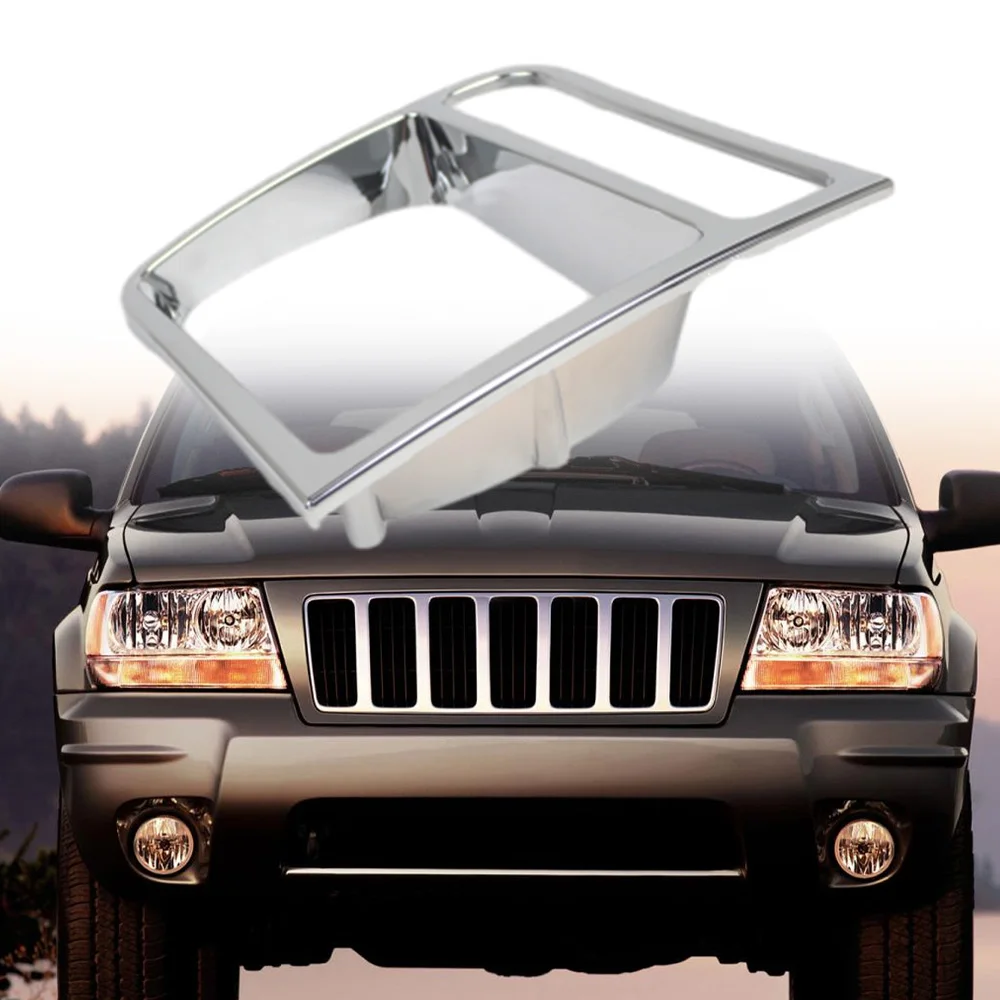 

Car Left/ Right Headlight Exterior Frame Bezel Trim For Jeep Cherokee 1997-2001 CH2512165 55156031AB CH2513165
