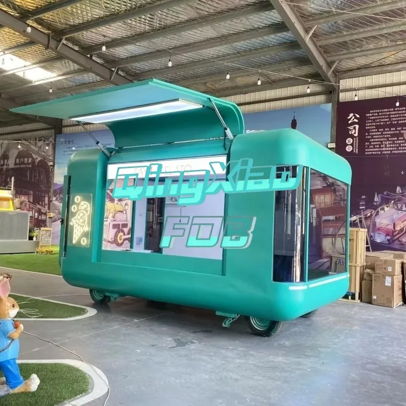 Remolques de Comida Comerciales Personalizados de China, Kioscos de Comida Callejera para Barbacoa, Carrito Móvil para Tienda de Ropa, FOB China, Certificado CE