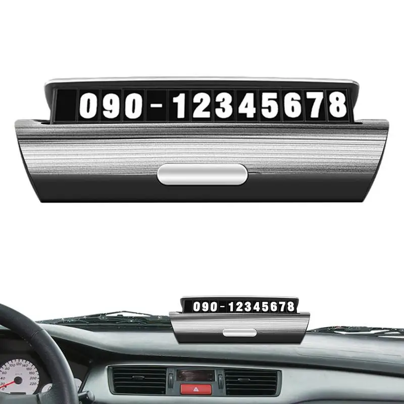 Car Temporary Parking Card Phone Number Card Plate Telephone Number Car Park Stop Dashboard Decor Automobile Accessories