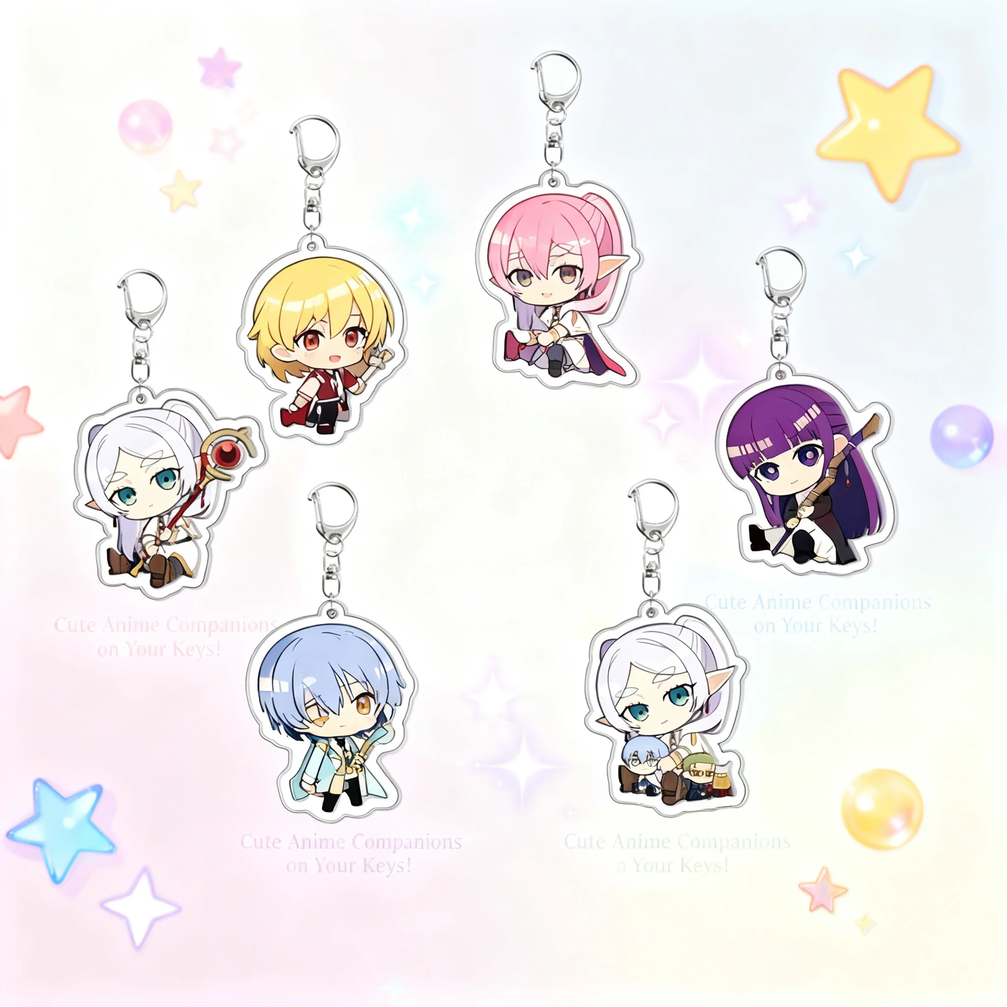 

Frieren Keychain Acrylic Keychain Frieren Himmel Heiter Cartoon Pendant Anime Keychain Cartoon Keychain Anime Pendant Keychain