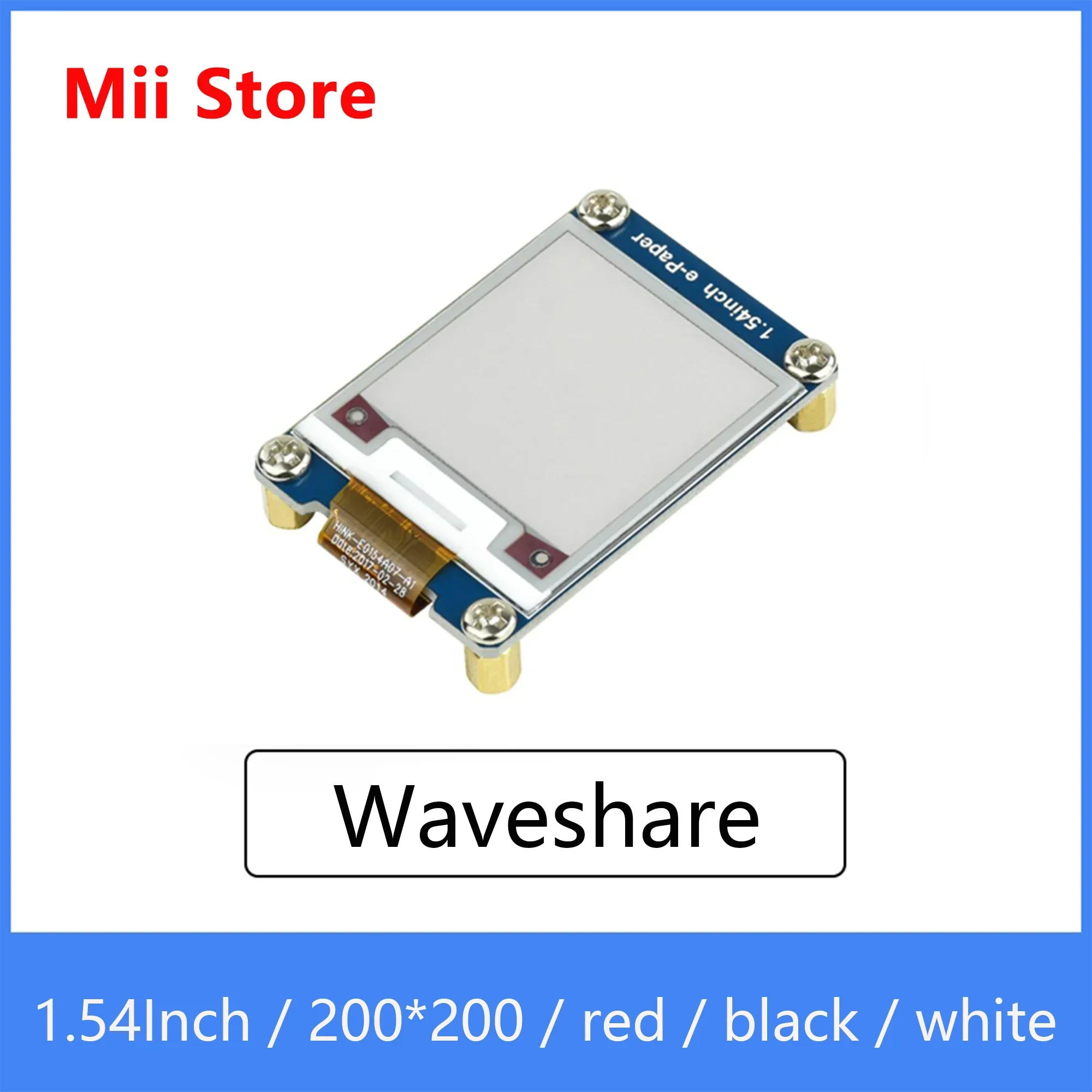 Waveshare 1.54Inch E-Ink Display Module Red/White/Black Three Color e-paper for Raspberry Pi / STM32 SPI interface