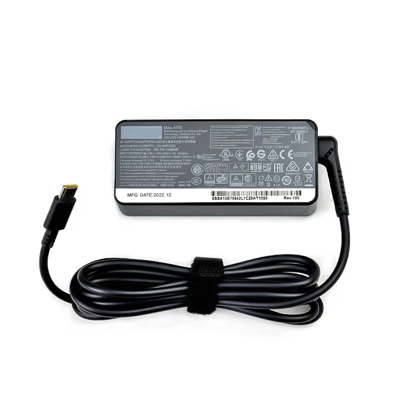 20V 2.25A 45W Type USB C Laptop AC Adapter Power Supply ​Charger For Lenovo C330 S330 C340 S340 100E T480 T480S T580 T580S E480