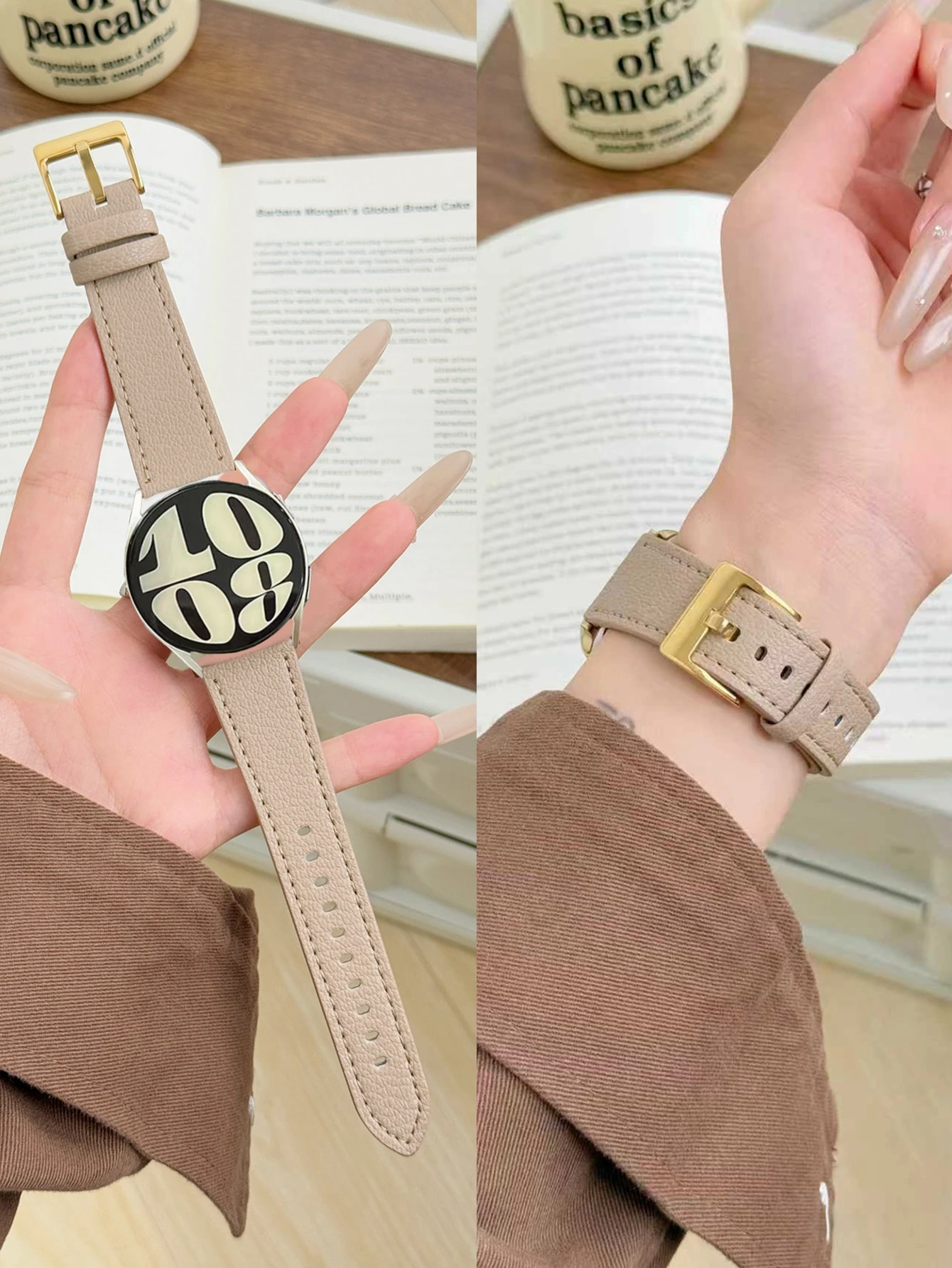 ممتاز 20 مللي متر 22 مللي متر خندق حزام لساعة سامسونج جالاكسي 7 FE 5 برو 4 6 الفرقة الكلاسيكية 44 مللي متر 40 مللي متر سوار كوريا حلقة جلدية