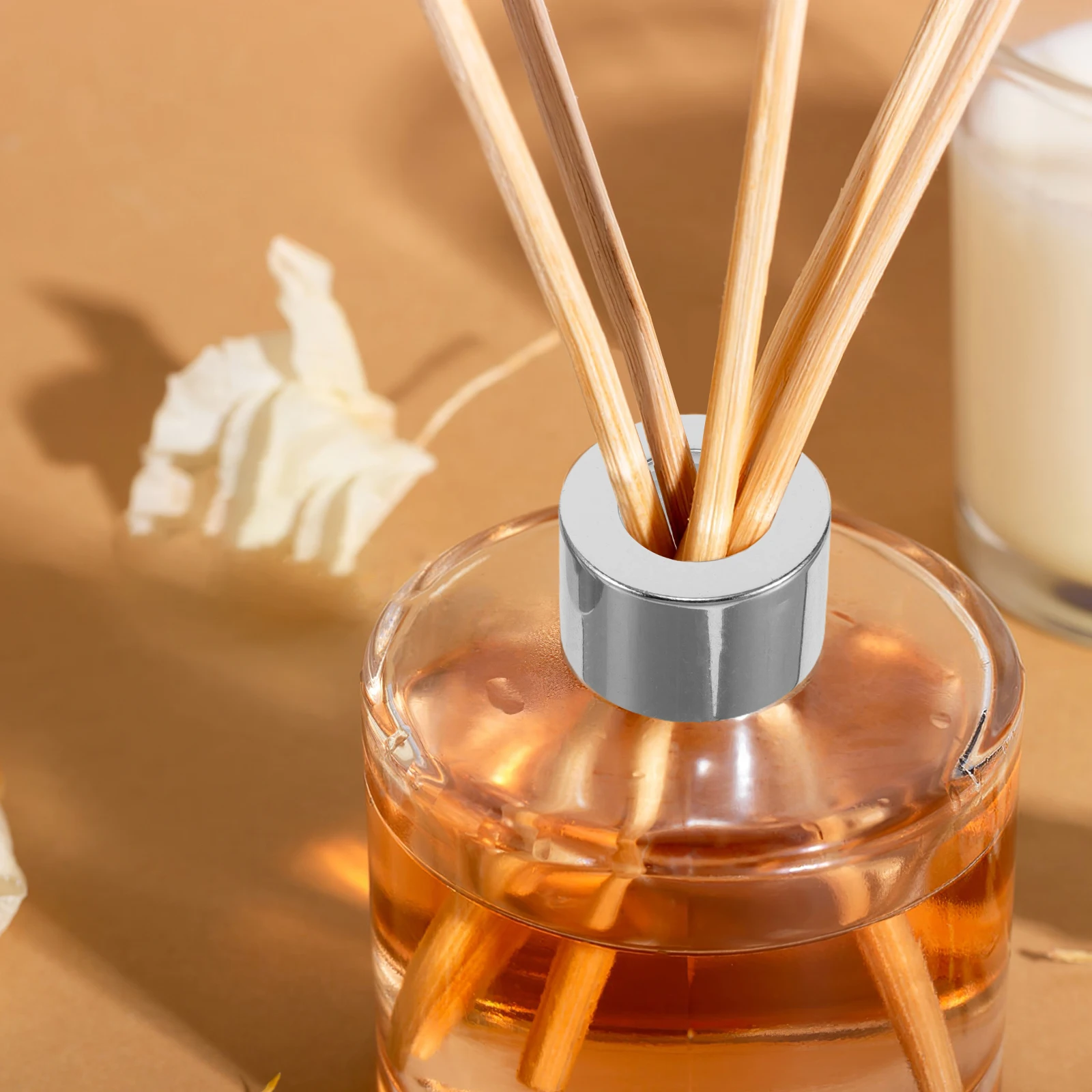 

10pcs Aromatherapy Bottle Caps Diffuser Stopper Empty Glass Jar Lids Compatible Various Sizes Long Lasting Fragrance Home