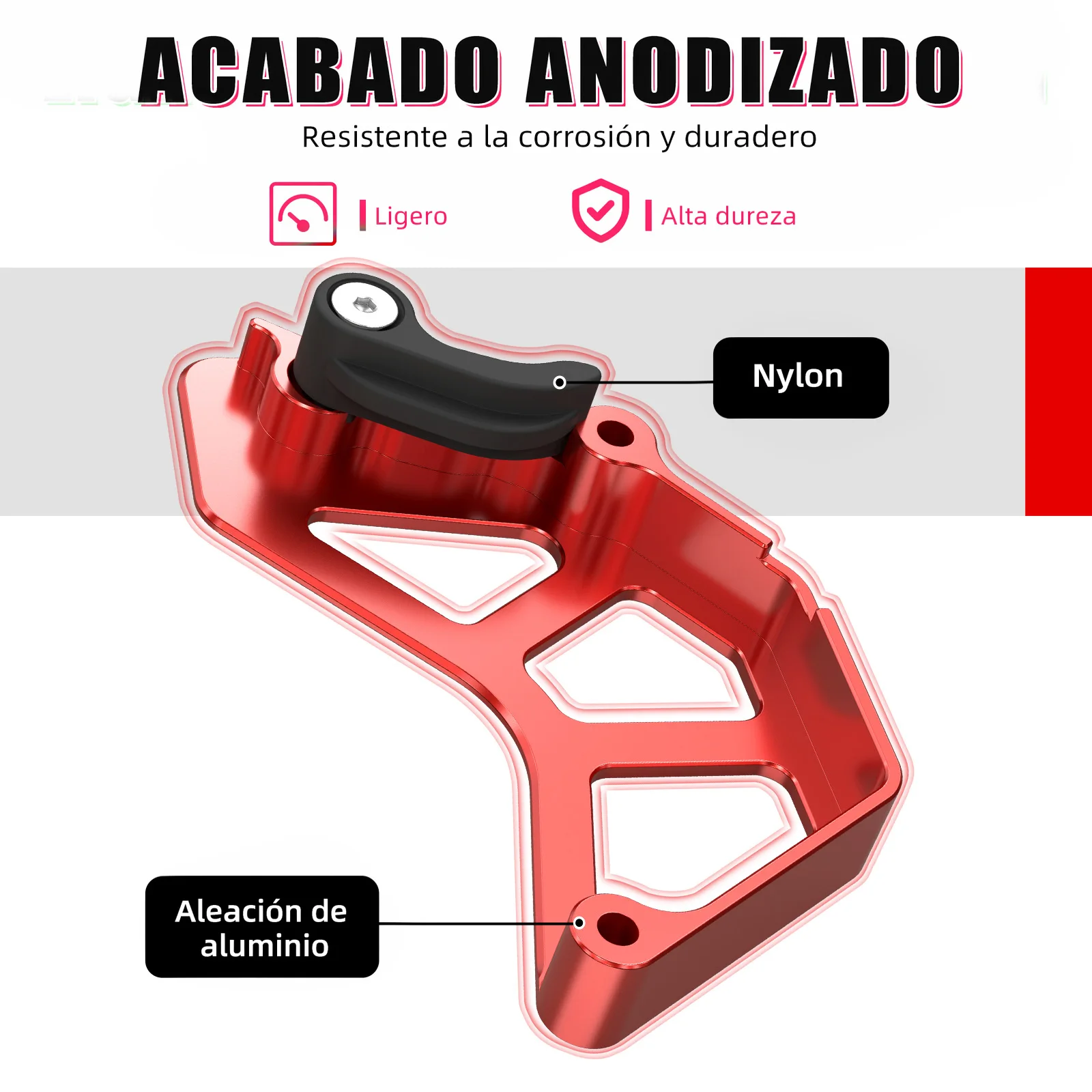 NICECNC Kettenradabdeckung Kettenführungsschutz für Yamaha Raptor 700R 2009-2026 1S3-15421-00-00 für Raptor 700 SE 2006-2026 – Detail 6