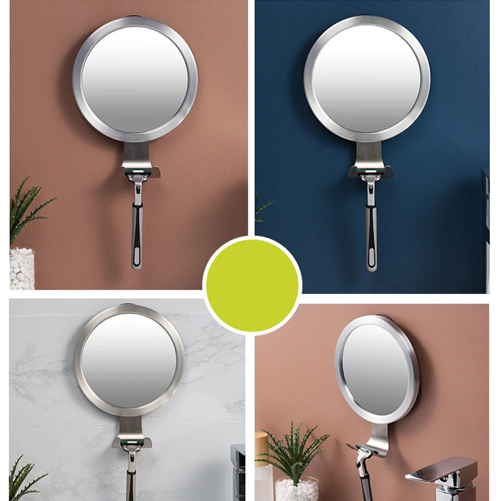 

Mirror Anti Fog for Shower Anti-fog Bathroom Fogless Vanity with Hooks on Bottom