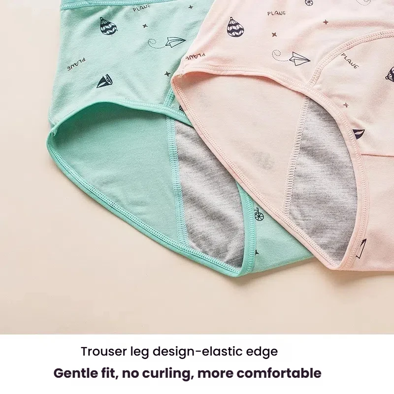Calcinha menstrual para meninas de 12 anos, à prova de vazamentos, estudantes do ensino médio e universitário, calças de segurança para higiene especial menstrual para meninas