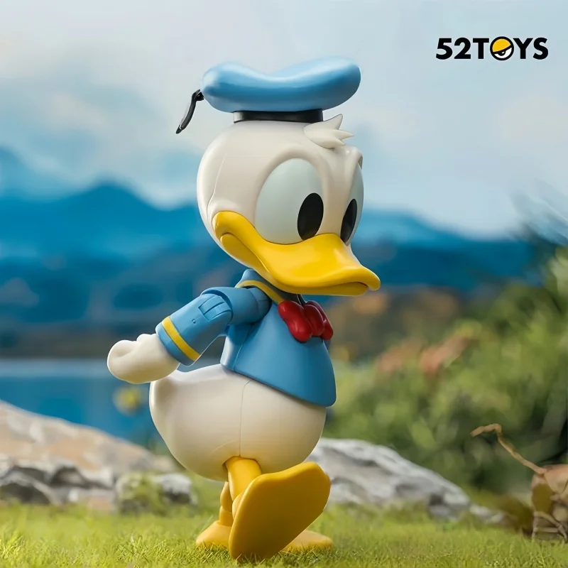 52TOYS 90. Rocznica Lightning Dance Blind Box |   Figurka Myszki Miki i Kaczora Donalda z ruchomymi elementami, dekoracja na biurko, prezent-niespodzianka