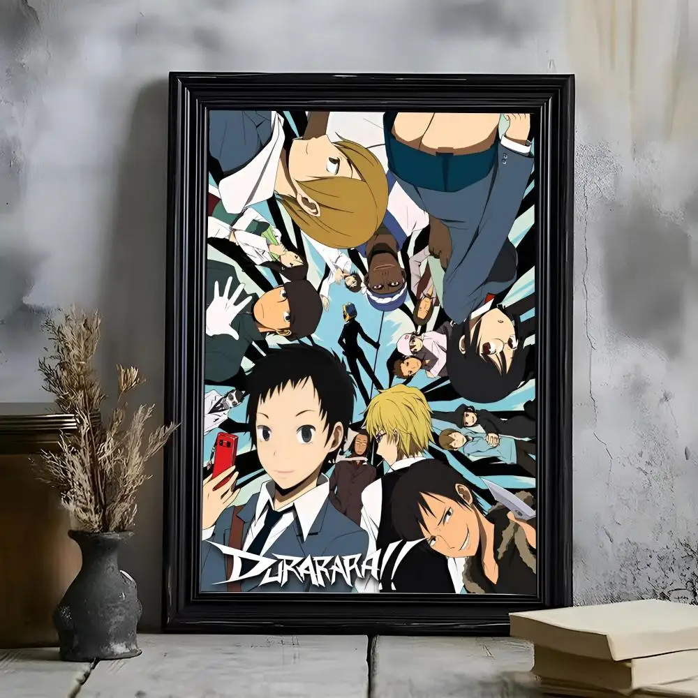 Durarara 3way S-Stand-off Anime Poster Poster HD Self Adhesive Waterproof Wall Art Ideal For Home Office Dorm Bedroom Great Gift