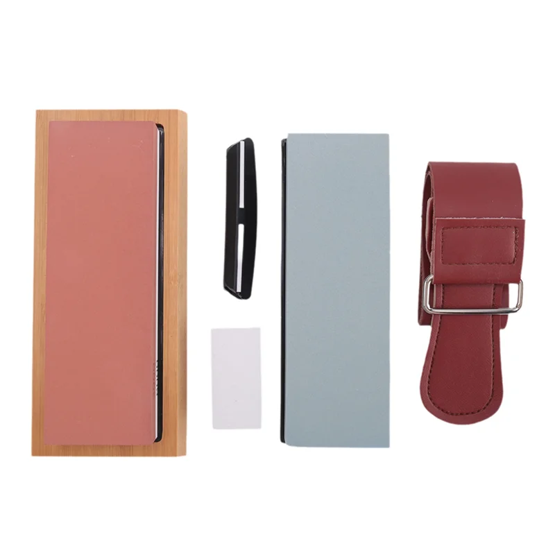 ABJY-Kit de piedra para afilar cuchillos, afilador de piedra de afilar de 4 lados, juego de piedra húmeda de grano Preium 400/1000 3000/8000, piedra de agua