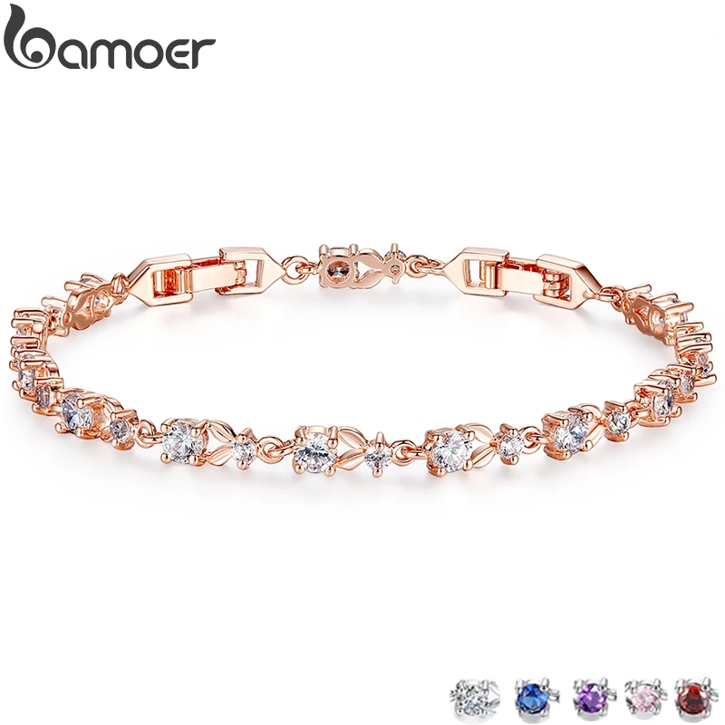 Rose Gold Chain Bracelet for Women