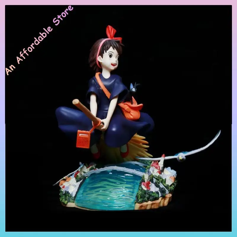كيكي الساحرة الصغيرة ميازاكي يونيو أنيمي الطرفية سطح المكتب سيارة Gk تمثال نموذج حلية ألعاب أطفال هدية عيد ميلاد #3
