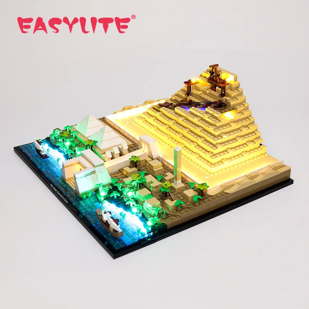 EASYLITE LED Kit For 21058 Great Pyramid of Giza Building Blocks Bricks Toys Lamp Set Only Lighting No Model