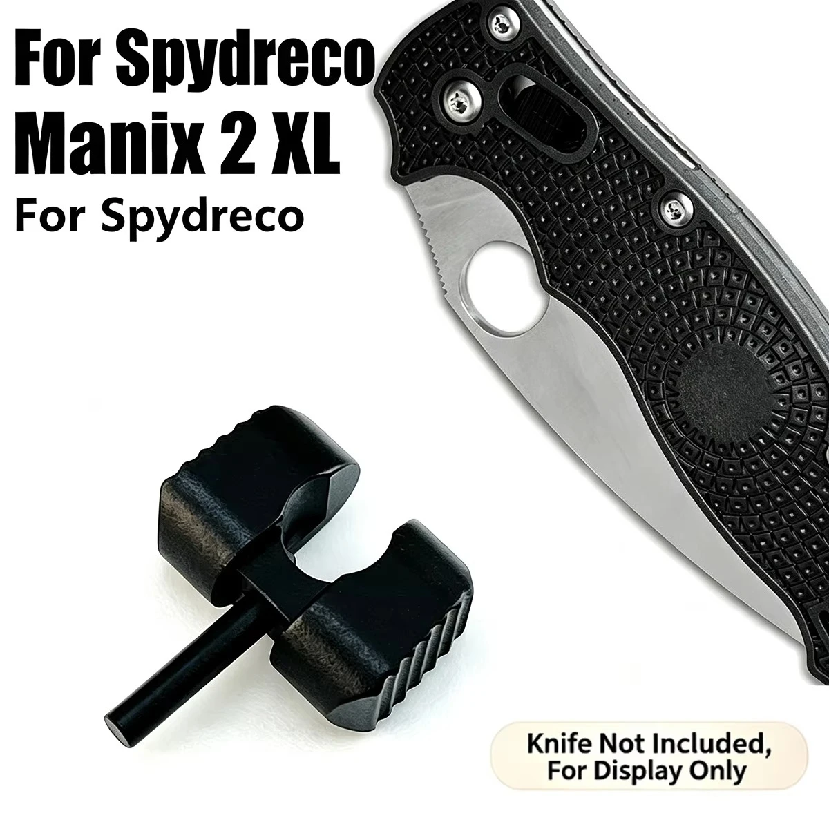 Titanium Alloy Ball Cage Lock Push Button For Spyderco Manix 2 XL C101 Folding Knife Replacement Parts CNC Machined Knife Parts