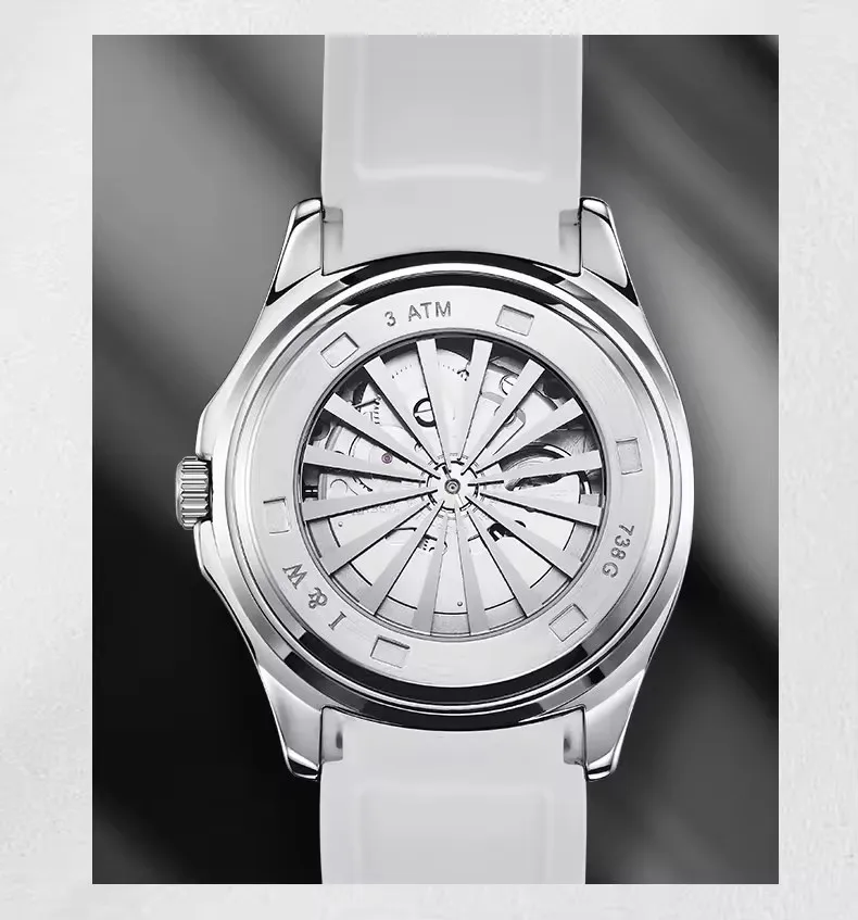 IW كرنفال الحركة التلقائية ساعات المعصم الميكانيكية الياقوت مرآة العلامة التجارية الشهيرة اكسسوارات للرجال ساعة مقاومة للماء الذكور