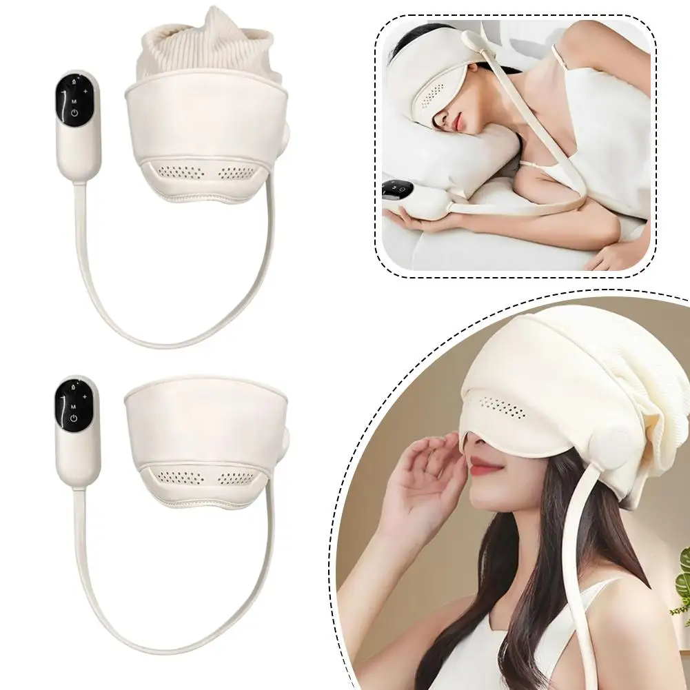 

Графеновый нагревательный массажер для головы, давление воздуха, массаж кожи головы, горячий компресс для глаз, релаксация, помощь для сна, перезаряжаемый дизайн