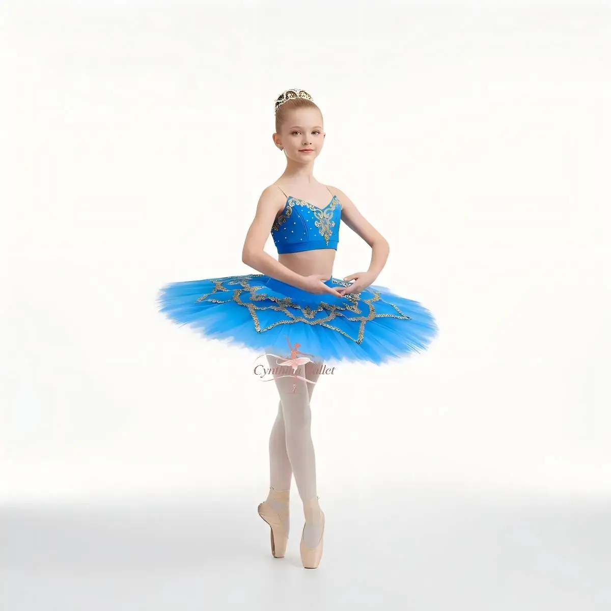 

Blue Pirate Dancer Split Ballet Tutu Skirt for Kids Adults Competition Grade Professional Ballet Performance Costume for Girls W