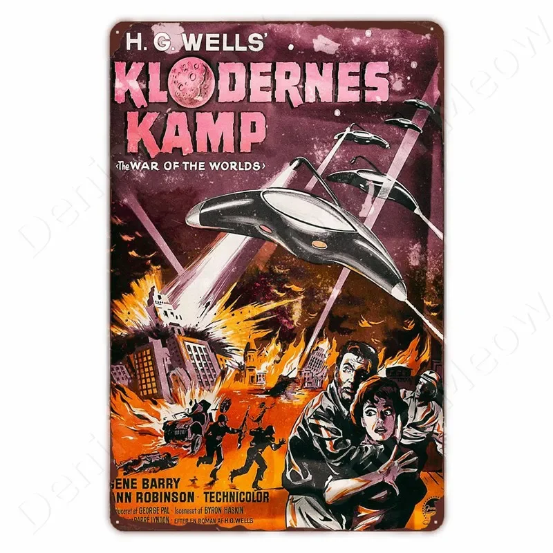 ملصق فيلم سينمائي قديم ، علامة معدنية عتيقة ، ديكور جدار فني ، جمالي ، ديكور غرفة المعيشة