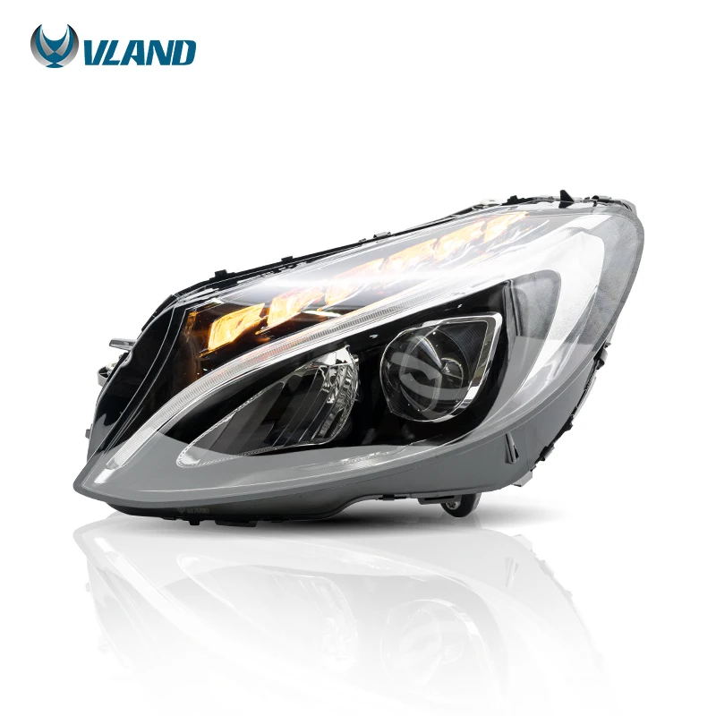 Vland Factory Auto Car Head lamp W205 headlights C180 C250 2015-2018 Original quality For Mercedes Benz C Class