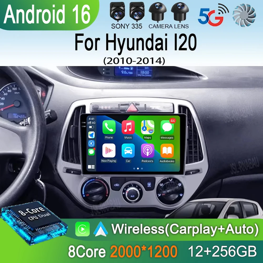 

Автомагнитола Android 16 для Hyundai I20 2010-2014 с CarPlay, мультимедийный проигрыватель, DSP, GPS, стереосистема, 2DIN, головное устройство