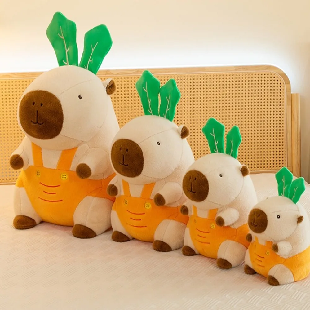 

Carrot Capybara Plush Toy Leaf PP Cotton Capybara Plush Doll Cartoon Simulation Capibara Anime Fluffty Toy Christmas Gift