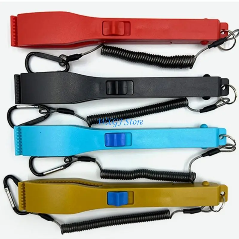 37JE Fishing Gripper With Lanyard Chain Holder Fish Holder Tongs Easy to Use