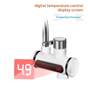 سخان مياه كهربائي SaengQ-Tankless ، صنبور مطبخ 220 فولت ، تدفئة فورية ، صنبور متدفق ، خلاط ساخن ، شاشة رقمية أفضل 10 مبيعات لسخانات المياه الكهربائية - رقم 5