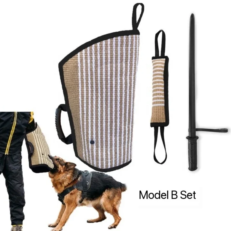 German Shepherd Dog Professional Training Set with 50cm Dog Anti Bite Sleeves Suit for Training