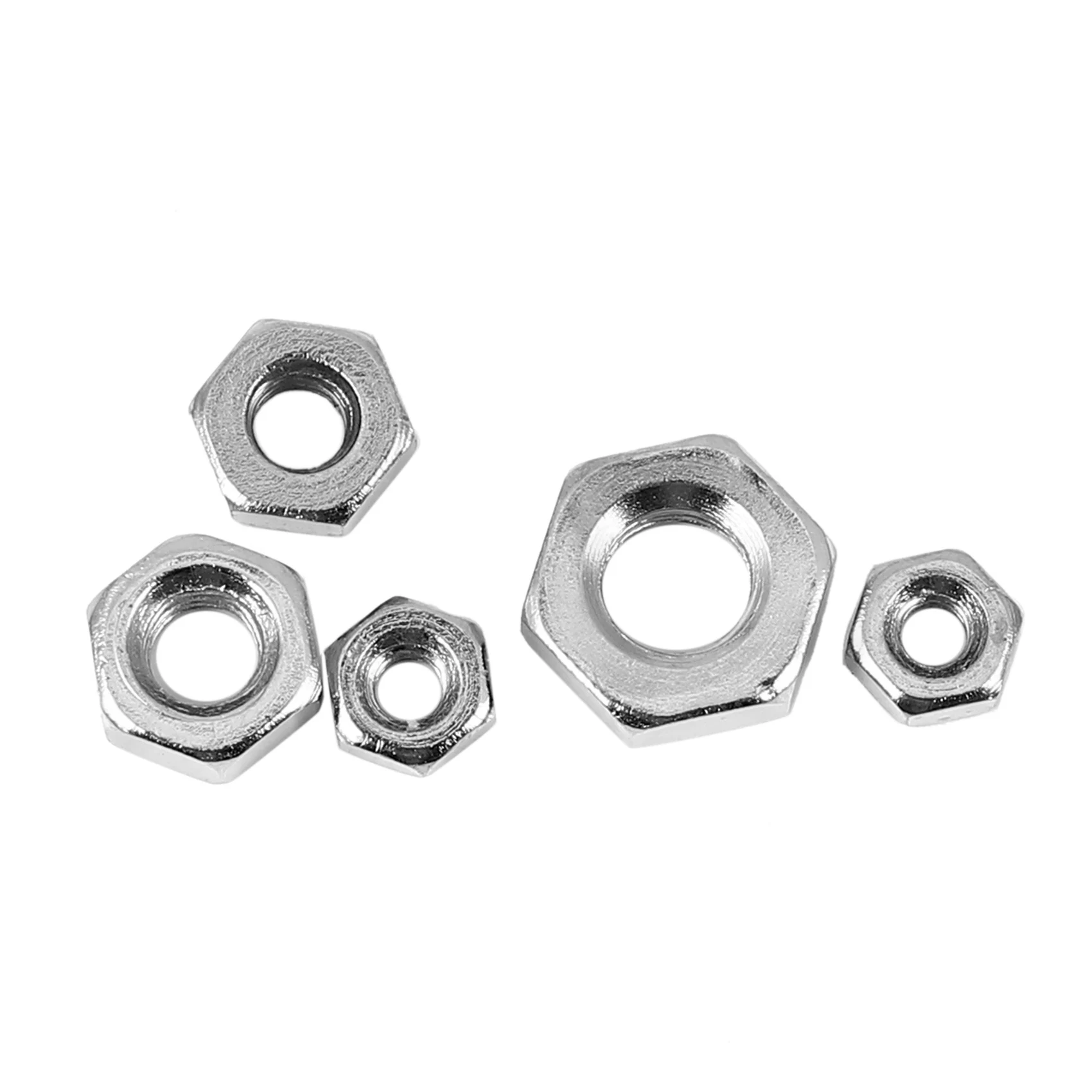 

BHTS-500 шт./компл. M1.6 M2 M2.5 M3 Ассортимент шестигранных гаек из углеродистой стали Шестигранные гайки Ассортимент метрической резьбы