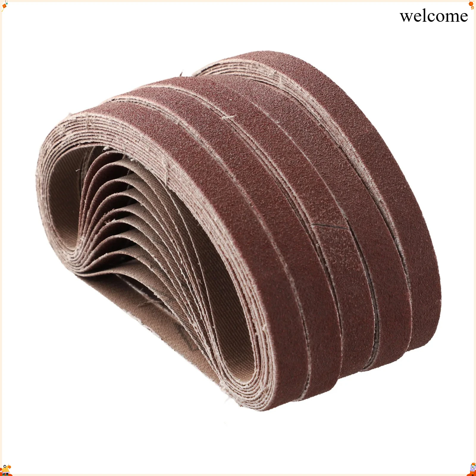 50pcs 10x330mm Sanding Belt Sandpapers Grit 40 60 80 120 Sandings Paper Abrasive Belt For Air Belt Sander Polishing Machine