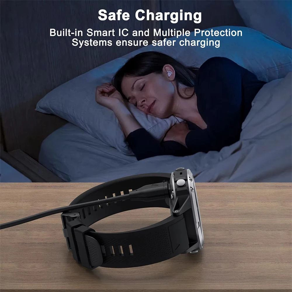 Kabel Pengisi Daya USB Tipe C 1 Meter untuk Garmin Fenix 7 7S 7X 6 6S 6X 5 5S 5X Vivoactive 3 4 4S Venu 2 2S 3 3S Kabel Pengisi Daya Cepat