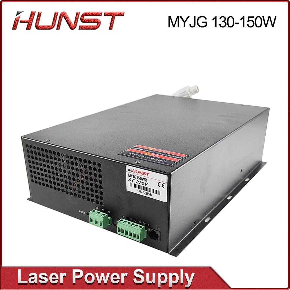 Hunst 130w CO2 Laser Power Supply MYJG-150W Suitable For 130~150w CO2 Engrag And Cutting Machine Glass Tube