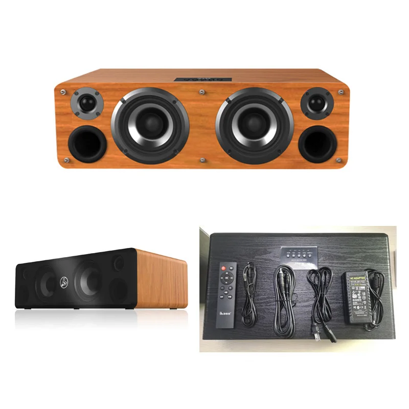 

High Power Desktop Bluetooth Speaker with Subwoofer Home Karaoke System Lossless HiFi Surround Sound Wireless Music Player