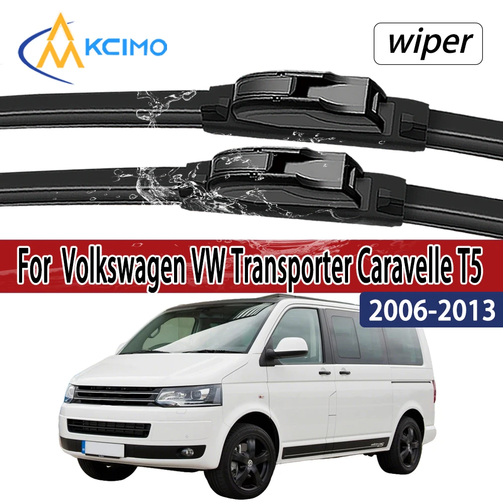 Für Volkswagen VW Transporter Caravelle T5 2006-2013 Frontscheibenwischerblätter 2 Stück Windschutzscheiben-Fenster-Zubehör