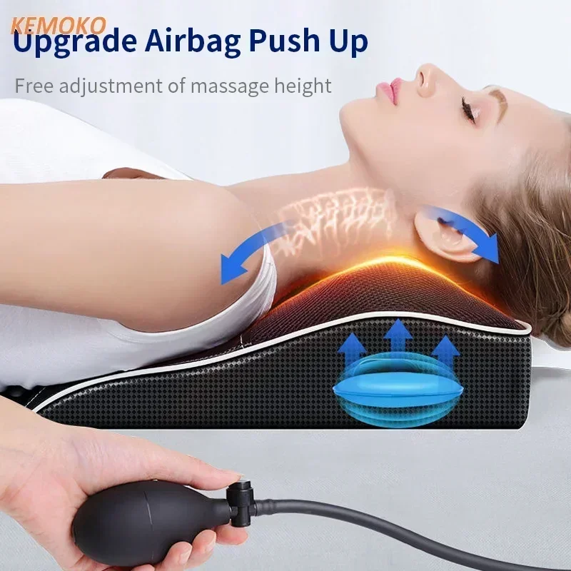 Waist Massage Car Portable Massager Muscle Relaxation Heating Neck Massage Body Relaxation Massage Soreness Vehicular