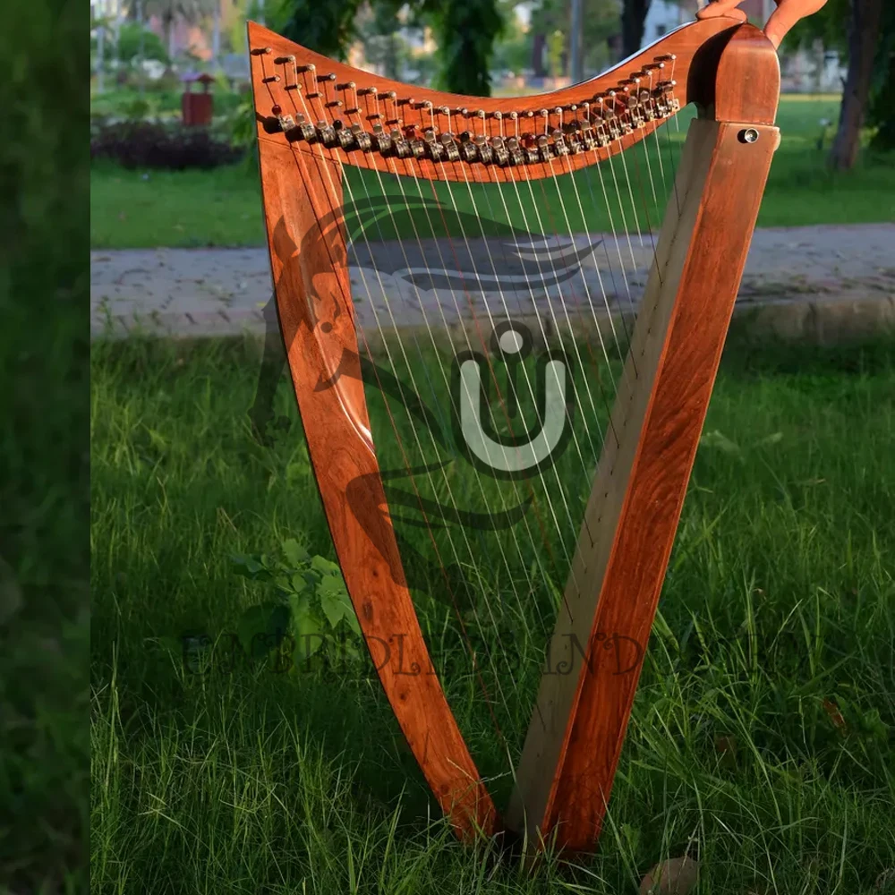 26 Strings Irish Harp Wholesale Customized Design Rosewood Material Premium Quality Musical Instrument /ODM UNBRIDLEDS All