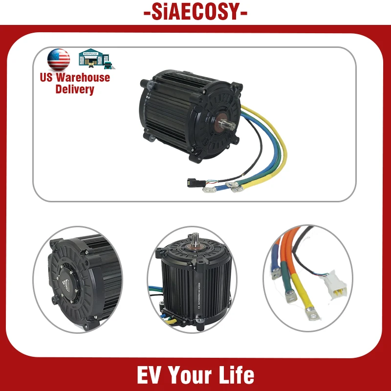 

QS180 8000W 90H 72V-96V Electric Motorcycle Car Tricycle Mid Drive High Speed Motor