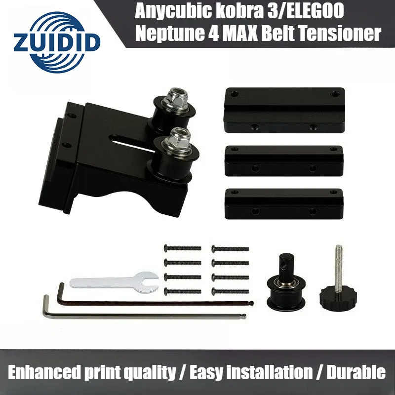 

ZUIDID 3D Printer Accessories Belt Tensioner Ensure High-Quality Printing For Anycubic Kobra 3/ELEGOO Neptune 4 MAX