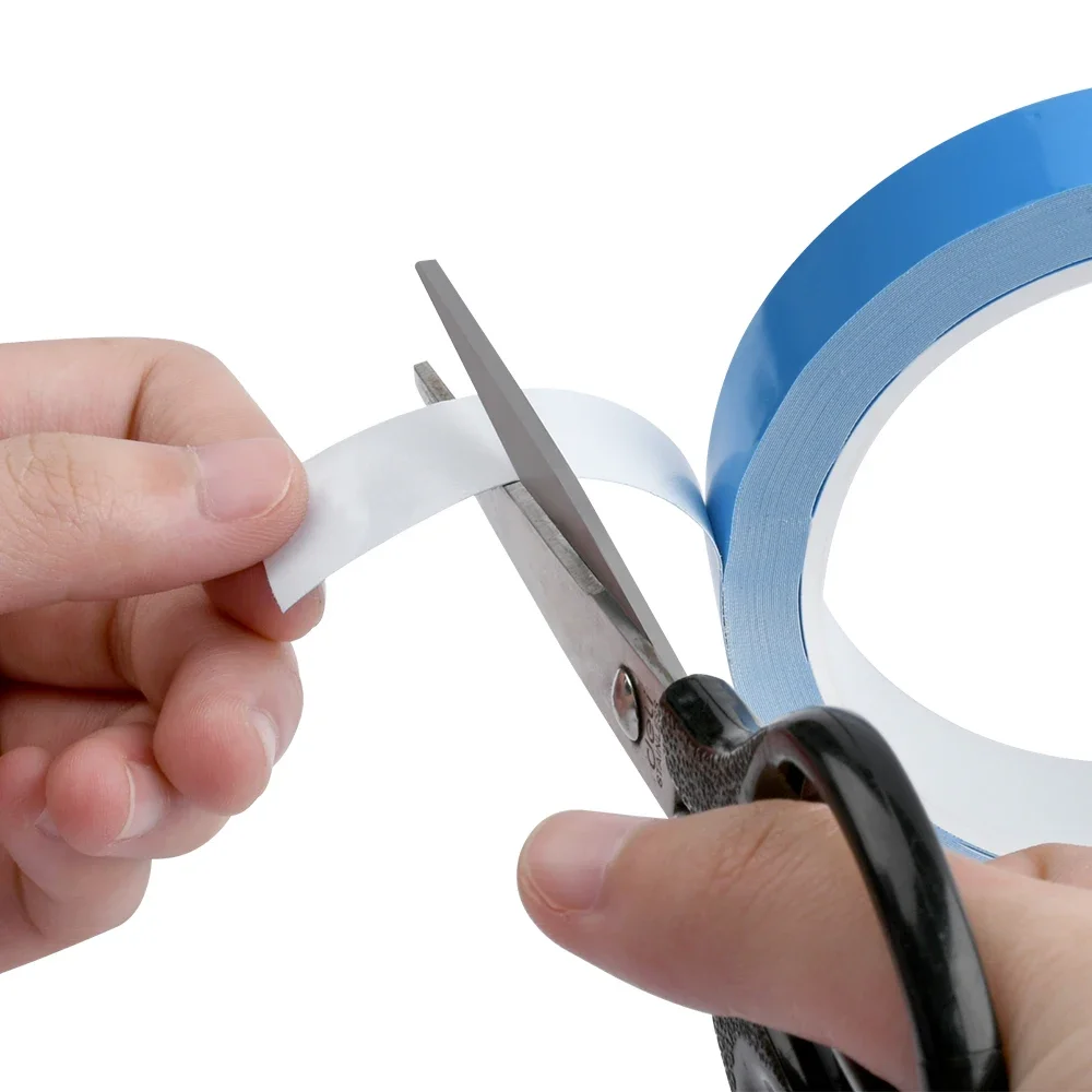 5 м 10 м двухсторонняя термопроводящая лента шириной 8-30 мм синяя лента для передачи тепла клейкий охлаждающий радиатор для компьютера, процессора, графического процессора