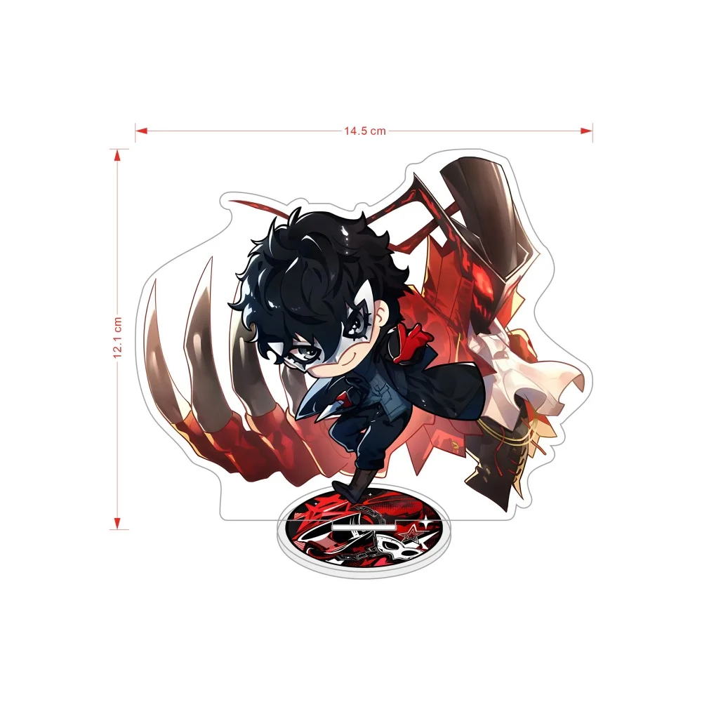 Anime Persona 5 15cm Acrylic keychain Stand Joker Morgana Ryuji Ann Yusuke Makoto Haru Futaba Chibi Table Decor Gift