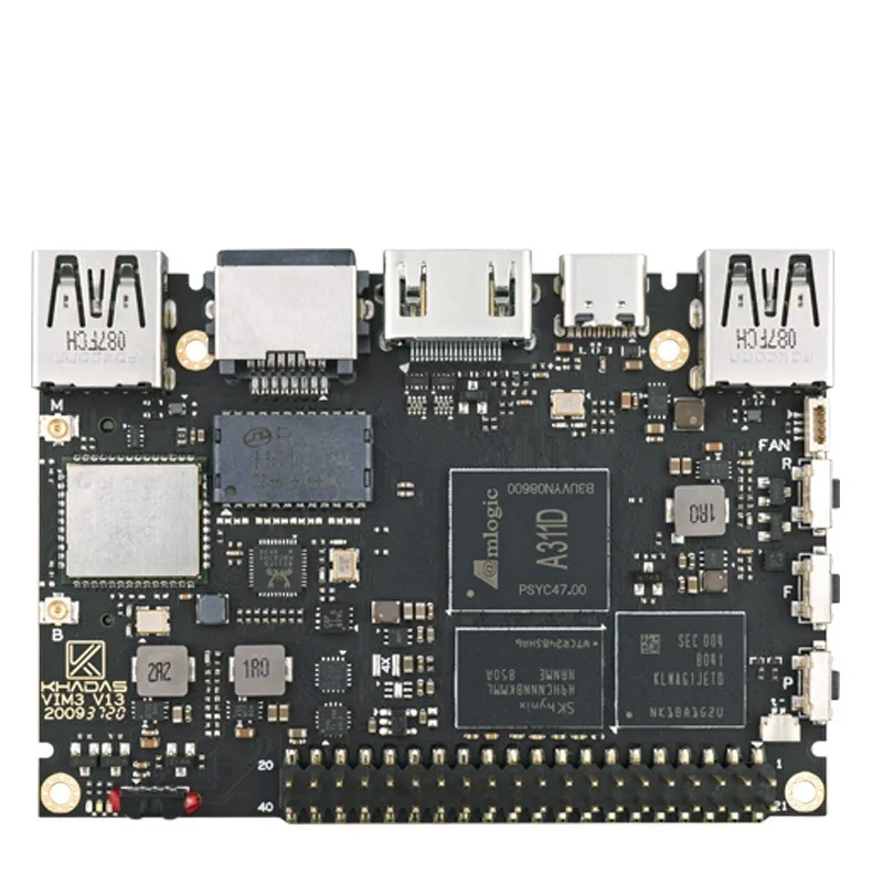 

Топ VIM3 Basic SBC: 12 нм Amlogic A311D Soc с 5.0 TOPS NPU | Базовая модель 2 ГБ + 16 ГБ