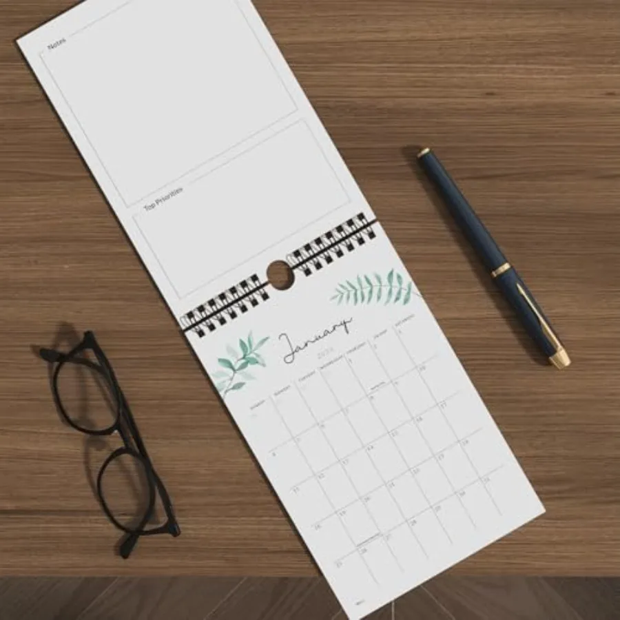 Piccolo calendario 20252026 Mini calendario da ora a dicembre 2026 Calendario estetico da 6"x9" Decorazione da parete in casa e in ufficio per