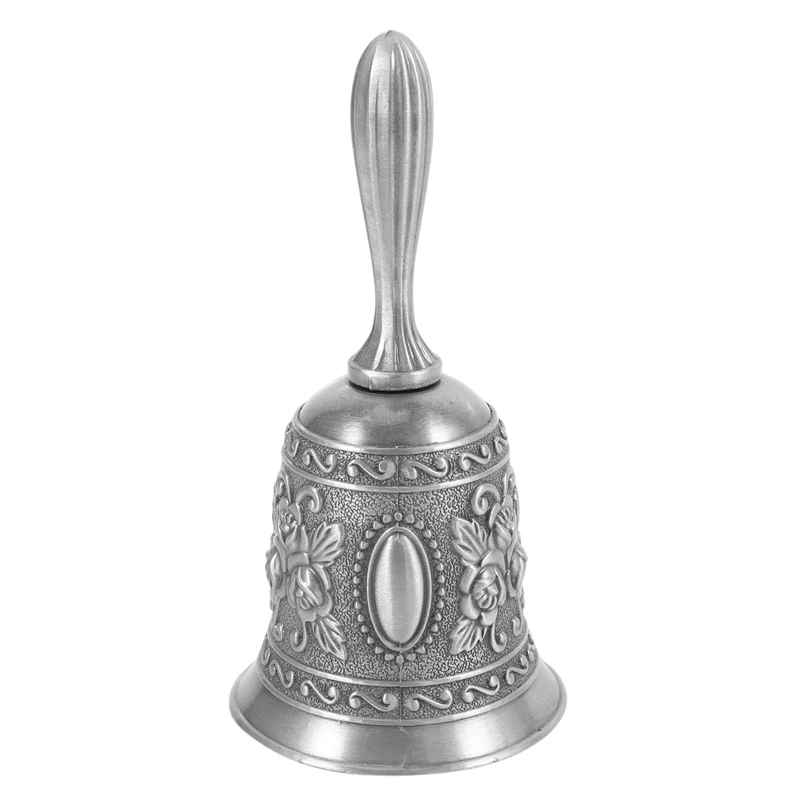 Campana a mano con consegna in 24 ore, anello tono metallo, allarme, servizio di tenuta a mano, campanello per chiamate, campanello da tavolo, campana per cena, campana da gioco, Natale