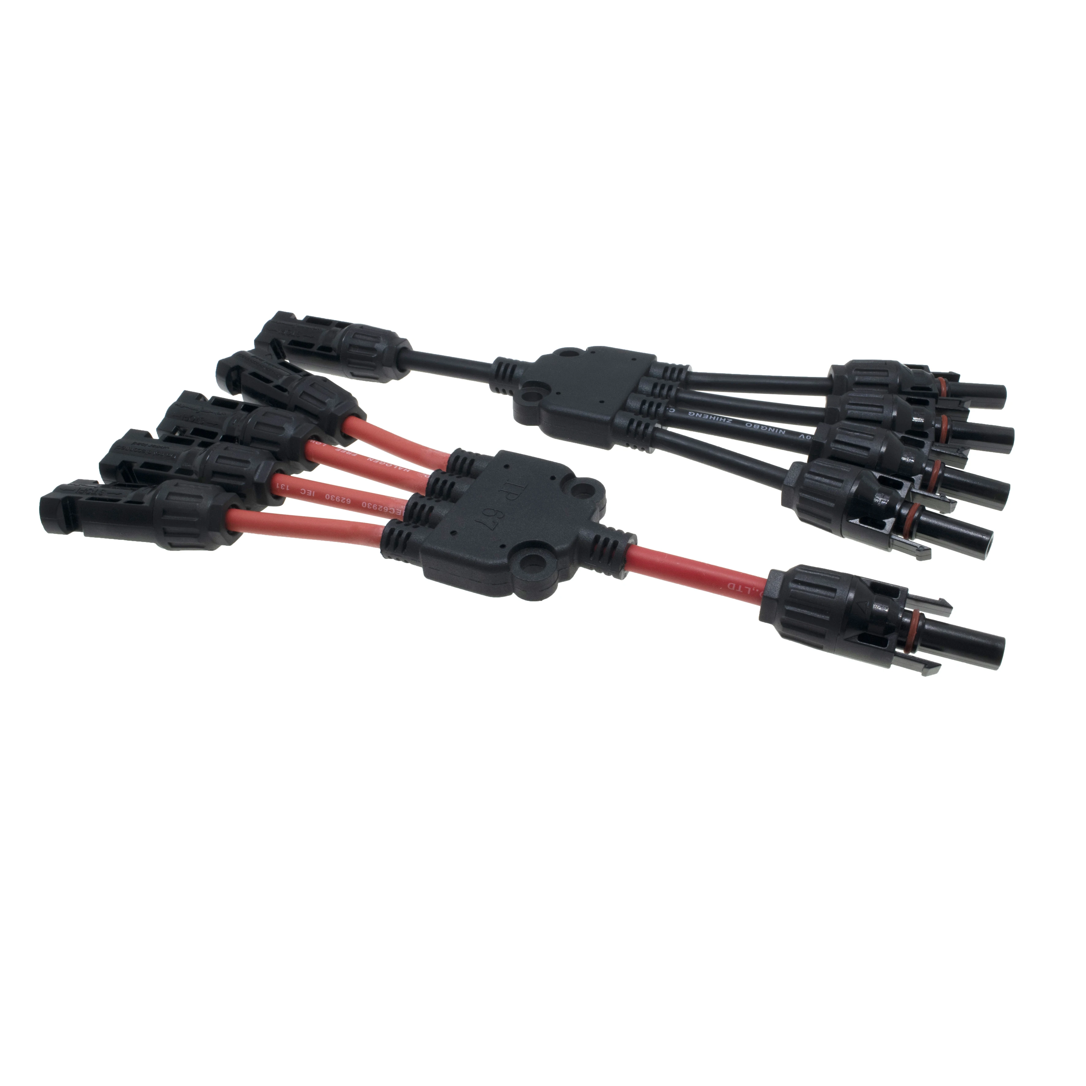 

Custom 5-6mm² 4-to-1 Y5-Branch Solar Connector, PVC Extension Accessories, Waterproof Solar Parts for Solar Panel Power System
