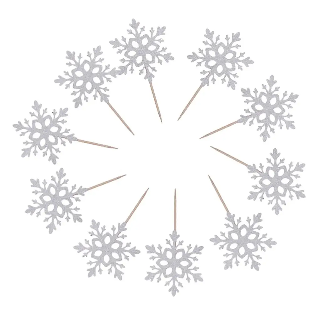 Paper Snowflake Cake Topper Elegant Wedding Decoration Set for Party Event Anniversary Use