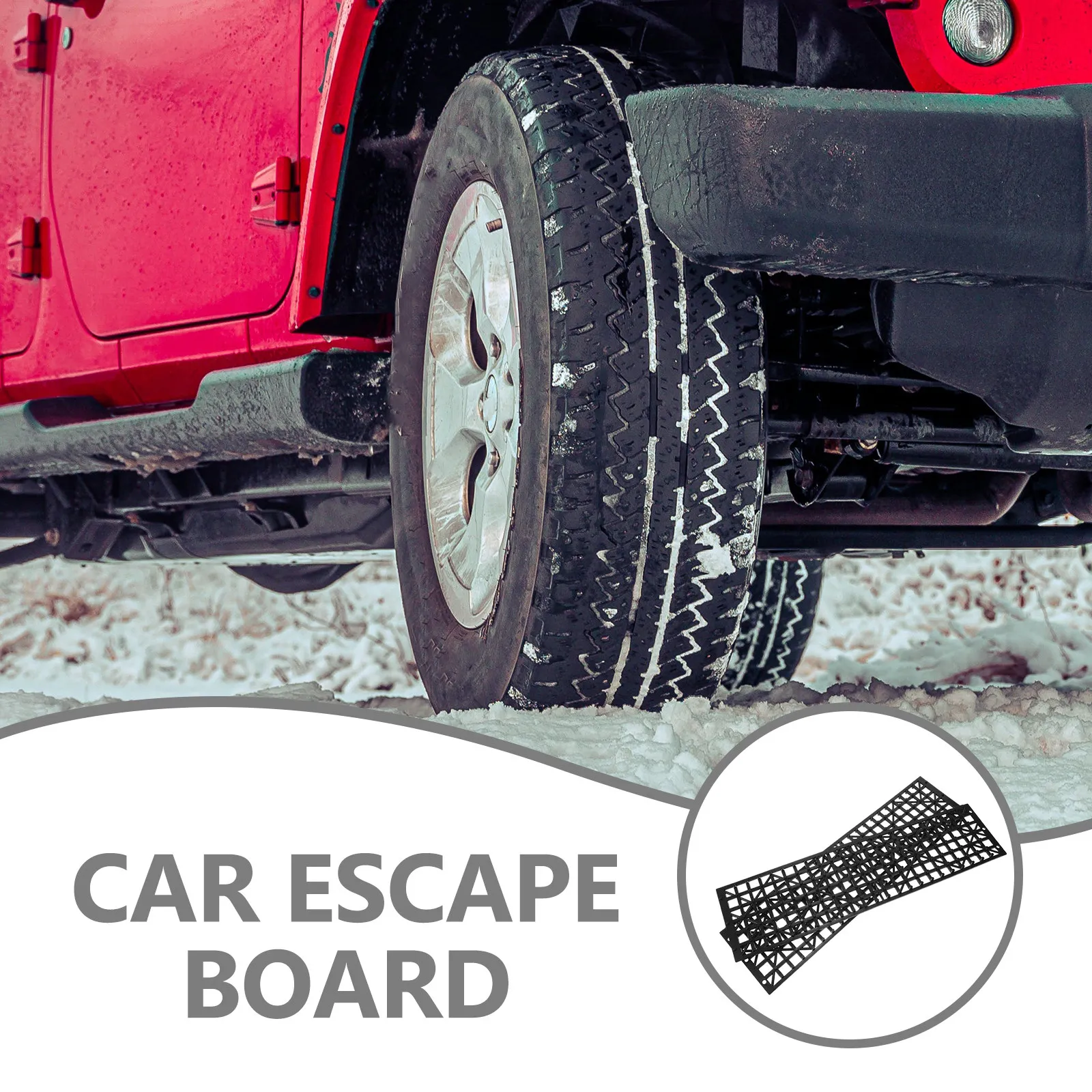 1Pair Car Anti-Slip Board Foldable Tire Traction Plate Snow Mud Sand Off-Road Mat Non-Slip Safety Chain