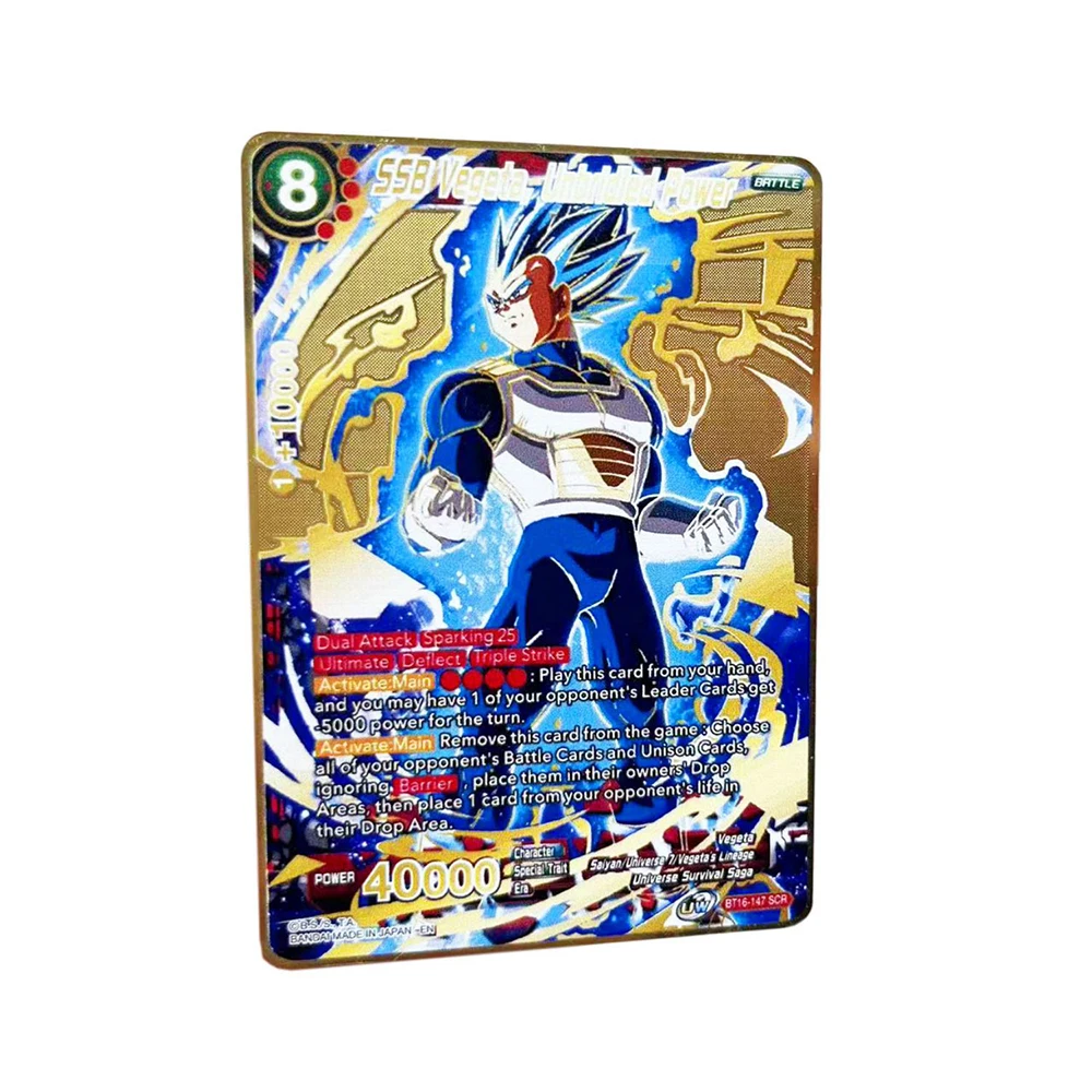 2024 Dragon Metal Ball Goku Vegeta Action Figure Gold Commemorative Coins Metal Cards Collection Products Gifts Toys Gifts