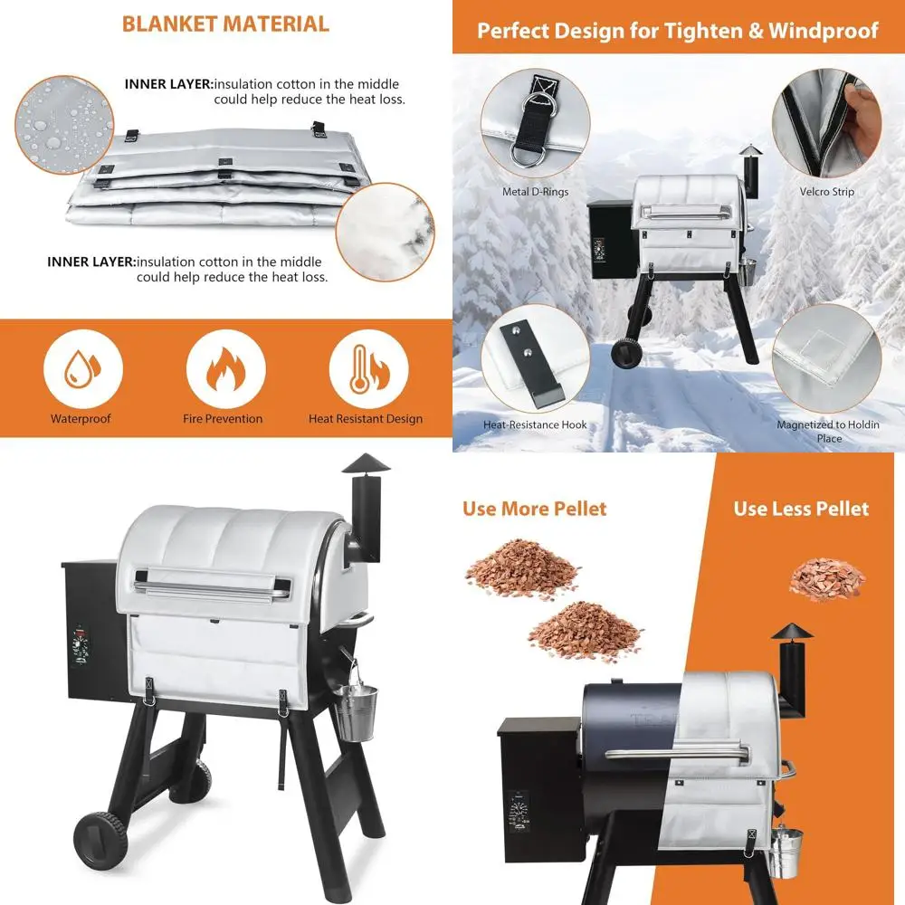 

Temperature Control Insulation Blanket for Grills, Maintains Heat, Ideal for Pro Series and Elite Models