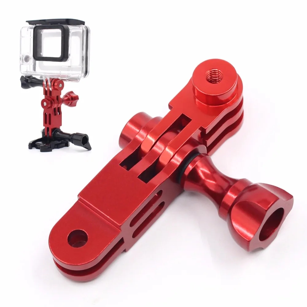 CNC-Aluminium-Drei-Wege-Schwenkarm-Montageadapter für GOPRO Hero 13 9 8 7 6 4 5 Sitzung DJI Yi SJcam EKEN AEE Sony Action-Kamera – Detail 8