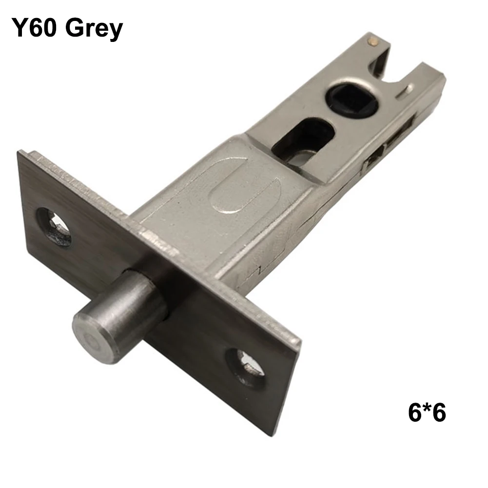 1pc Indoor Lock Body Lock Tongue Toilet Single Tongue Lock Holds With Screws Stainless Steel Hardware Home Improvement